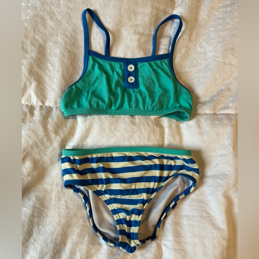 Mini Boden 2pc Girls Swimsuit